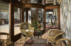 Resting Room Marble Lobby, Hotel Alexandria Los Angeles, CA Postcard Postcard