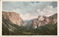 Yosemite Valley from Artists' Point Postcard