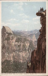 Glacier Point and Half Dome Yosemite Valley, CA Yosemite National Park Postcard Postcard