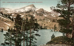 Susie Lake and Mt. Richardson Lake Tahoe, CA Postcard Postcard