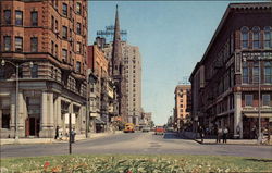 The Traffic Circle at 5th and Penn Street Reading, PA Postcard Postcard