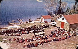 Hudson's Bay Company Trading Post - Indian Feast Time Pickering, ON Canada Ontario Postcard Postcard