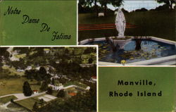 Notre Dame De Fatima Manville, RI Postcard Postcard