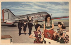 American Airlines-Flagships Fly down Mexico Way Postcard