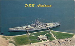 USS Alabama Postcard