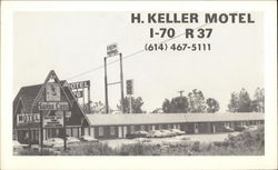 Swiss Lass H. Keller Motel Hebron, OH Postcard Postcard