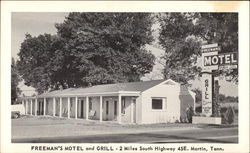 Freeman's Motel and Grill Postcard