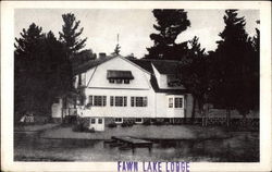 Fawn Lake Lodge Hazelhurst, WI Postcard Postcard