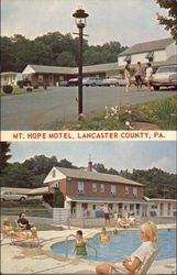 Mt. Hope Motel Mount Hope, PA Postcard Postcard