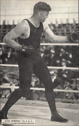 Jack Dempsey (USA) World's Champion Prize Fighter Postcard