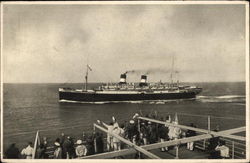 "Roma" Visto Dall "Augustus" in Pieno Oceano Boats, Ships Postcard Postcard