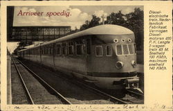 Diesel-Electric Train - Built in Netherlands Postcard