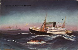 Groete uit Hoek van Holland Boats, Ships Postcard Postcard