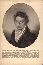 Bildnis Ludwigs Van Beethoven Music Postcard Postcard