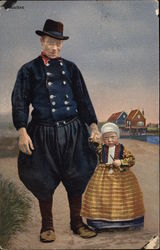 Dutch Traditional Costumes Postcard