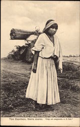 Mexican Woman in Traditional Dress Postcard Postcard