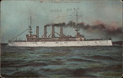 US Protected Cruiser "St. Louis" Postcard