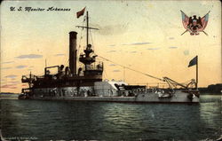 U. S. Monitor Arkansas Navy Postcard Postcard