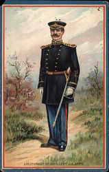 Lieutenant of Artillery, US Army Postcard