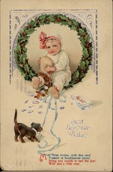 Best New Year Wishes Children Postcard Postcard