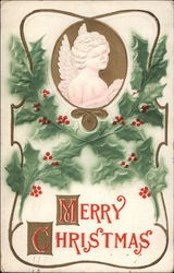 Merry Christmas Angels Postcard Postcard