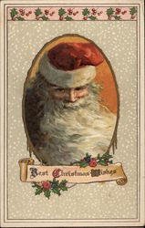 Best Christmas Wishes - Santa Claus Postcard Postcard