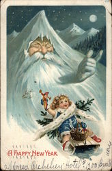 A Happy New Year Children Postcard Postcard