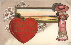 Valentine Greetings Postcard