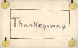 Hand Drawn Thanksgiving Postcard Postcard Postcard