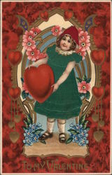 To My Valentine Children Postcard Postcard