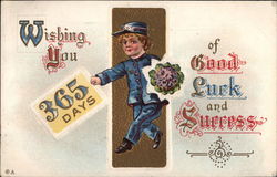 Wishing You 365 Days of Good Luck and Success Birthday Postcard Postcard