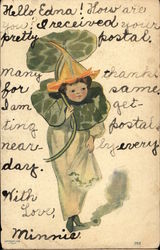 Child Dressed in Nasturshams Postcard