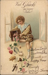 Viel Gluck Im Neuen Tahre! Children Postcard Postcard