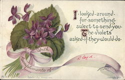 Violets Postcard