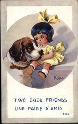 Two Good Friends Postcard