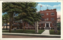 St. Francis Hospital and Nurses Home Postcard