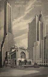 Waldorf Astoria Hotel and Radio Bldg Postcard