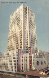 Radio City Music Hall New York, NY Postcard Postcard