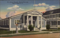 U.S. Naval Hospital - Marine Barracks Postcard