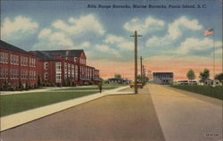 Rifle Range Barracks, Marine Barracks Parris Island, SC Postcard Postcard