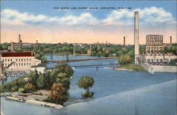 Fox River and Paper Mills Postcard