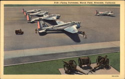 Flying Fortresses, March Field Riverside, CA Postcard Postcard