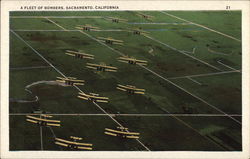 A Fleet of Bombers Sacramento, CA Postcard Postcard