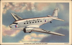 Eastern Air Lines' Douglas in Flight Aircraft Postcard Postcard