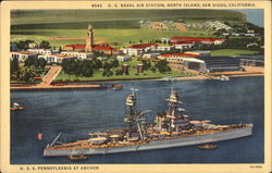 U.S. Naval Air Station, North Island San Diego, CA Postcard Postcard