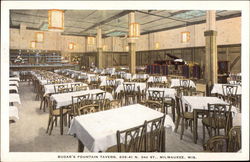 Budar's Fountain Tavern Postcard