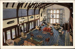 Old English Lounge, Nippersink Lodge Postcard