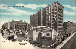 Hotel Henry Pittsburgh, PA Postcard Postcard