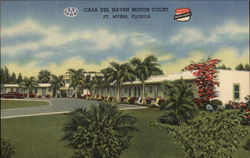 Casa del Haven Motor Court Postcard