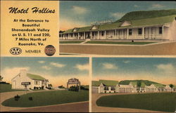 Motel Hollins Postcard